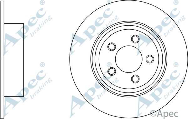 APEC BRAKING Тормозной диск DSK2853